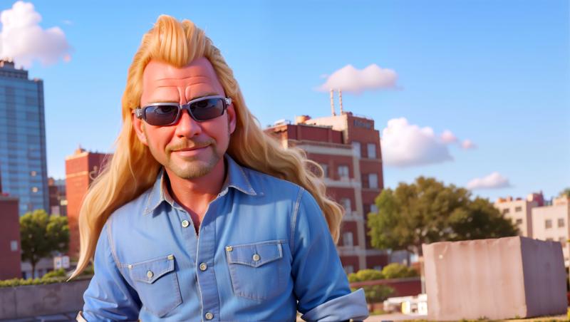 202305211347211025880824-1208318731-solo disney picar style close-up shot of duane, 1man, long hair, blonde hair, mullet, new york city, neon, mechanical body parts.jpg